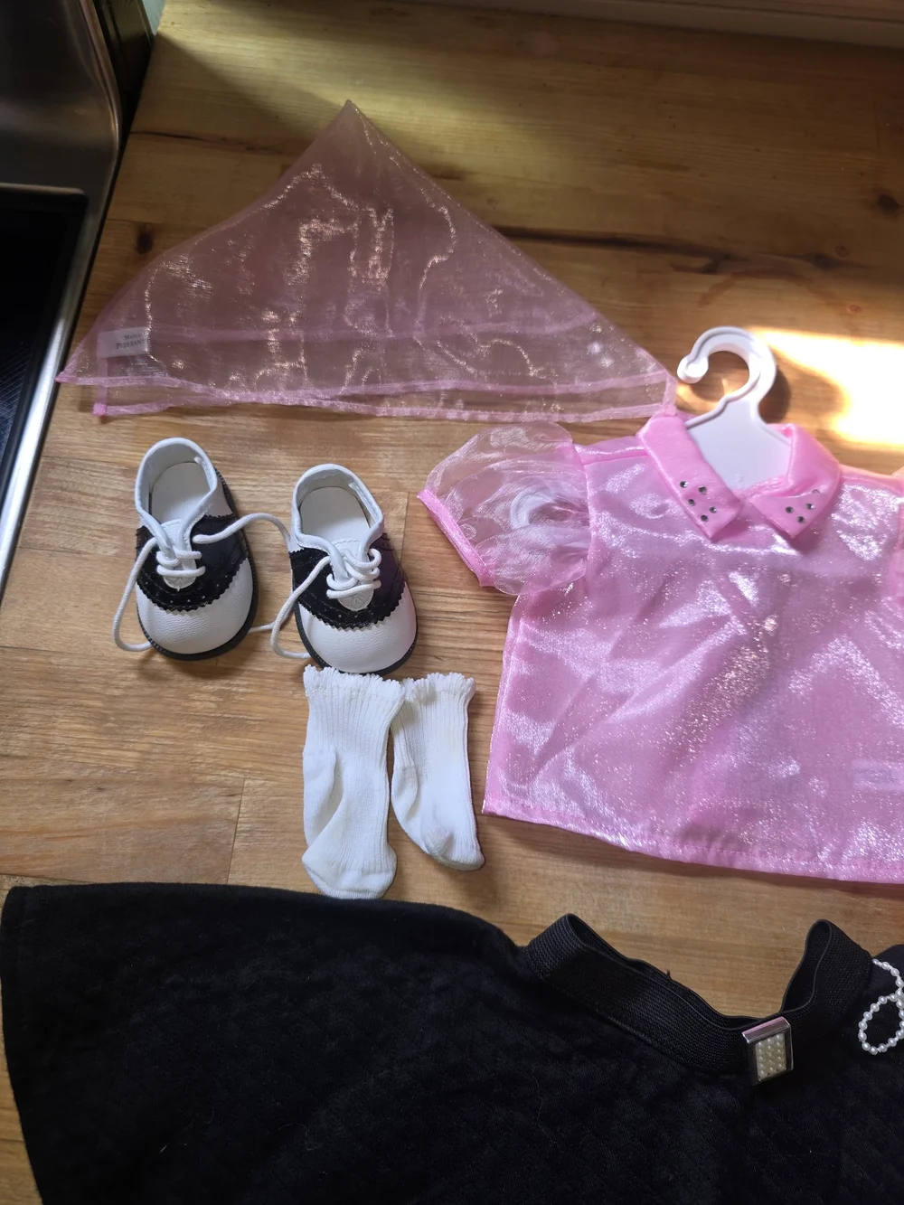 American Girl Sock Hopper Poodle Skirt Outfit